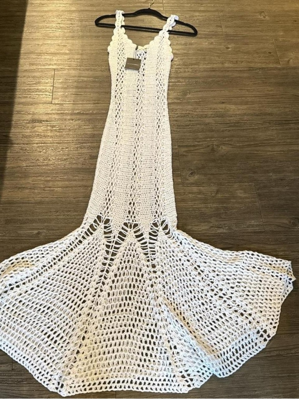JLUXLABEL White Crochet Maxi Swim Coverup - Picture 6 of 6